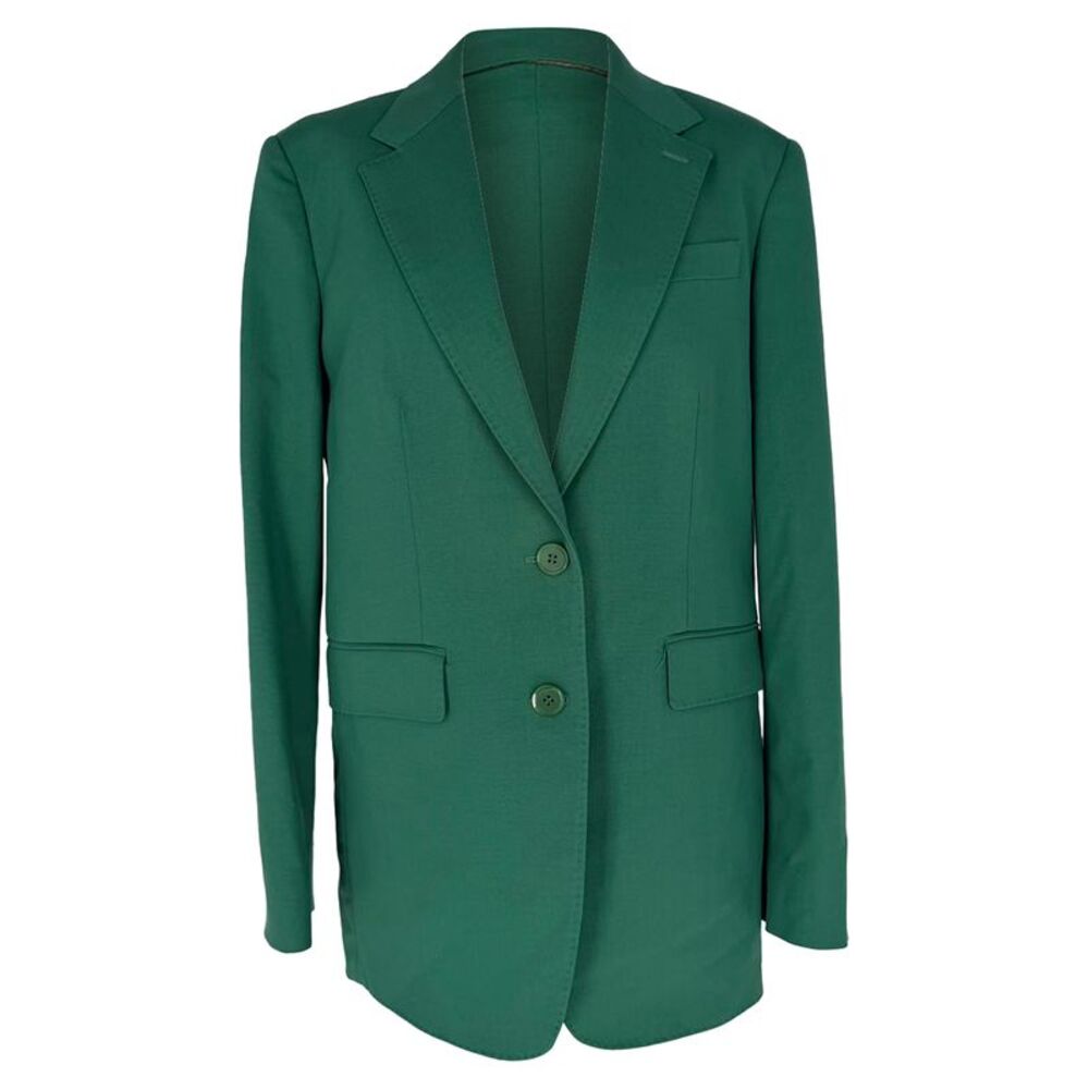 Max Mara Blazer in Green Wool